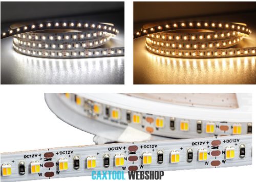 MW Power CCT LED pásik 120LED/m 19.2W/m 24V 2700K + 6500K IP33 5m