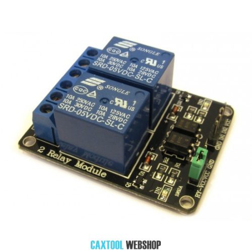 2 Road/Channel Relay Module (with light coupling) 12V