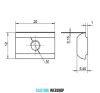 B8 matica do posunná matica do drážok 20x12x5,45 mm, M6, drážka 8